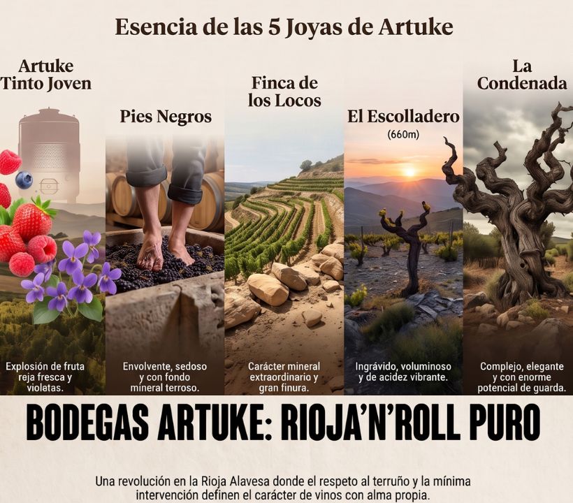 Descubre el "Rioja'n'Roll" y 5 joyas embotelladas de Bodegas Artuke